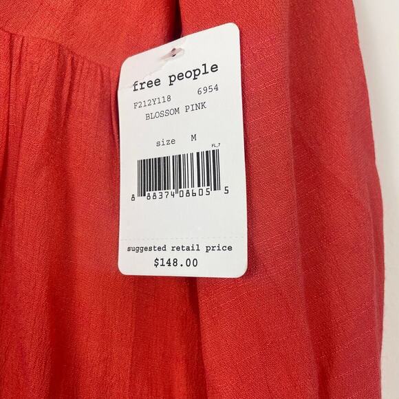 Free people gentle dreamer dress short v neck cut out back size medium - Picture 5 of 10